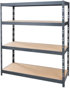 Arbeidsbord & Reoler^Work it Stålreol 4 hyller - 600 kg pr. hylle
