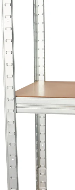 Arbeidsbord & Reoler^ Stålreol m/4 hyller - 90 x 190 x 40 cm