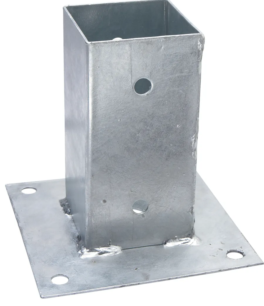 Stolper & Påler^ Stolpesko galvanisert 71 x 71 x 150 mm