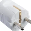 Grenuttak & Skjøteledninger^Elworks Støpsel plugg nylon m/jord hvit