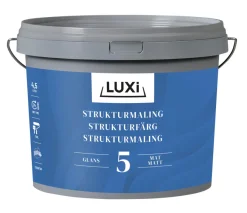 Veggmaling^Luxi Strukturmaling 5 4,5 liter - Hvit