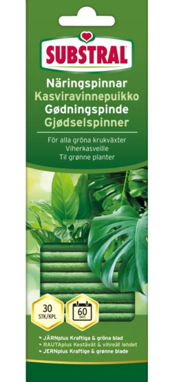 Gjødsel^Weibulls Substral næringspinne 30 stk.