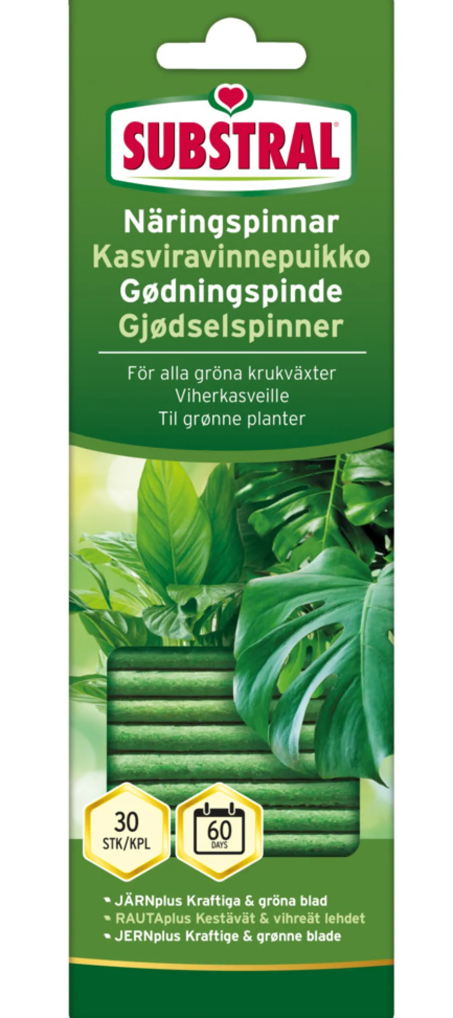 Gjødsel^Weibulls Substral næringspinne 30 stk.