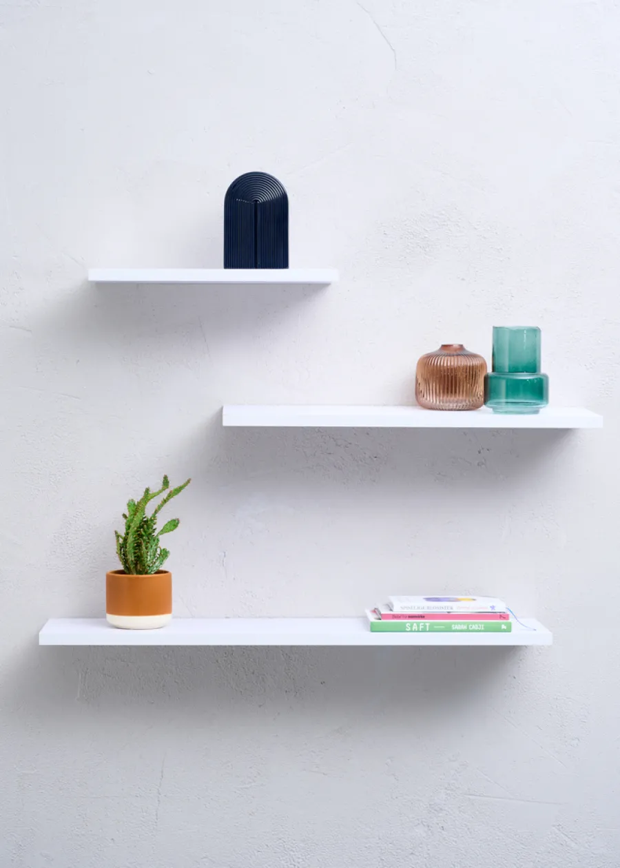 Hyller^DAY Svevehylle MDF 58 x 20 cm - Hvit
