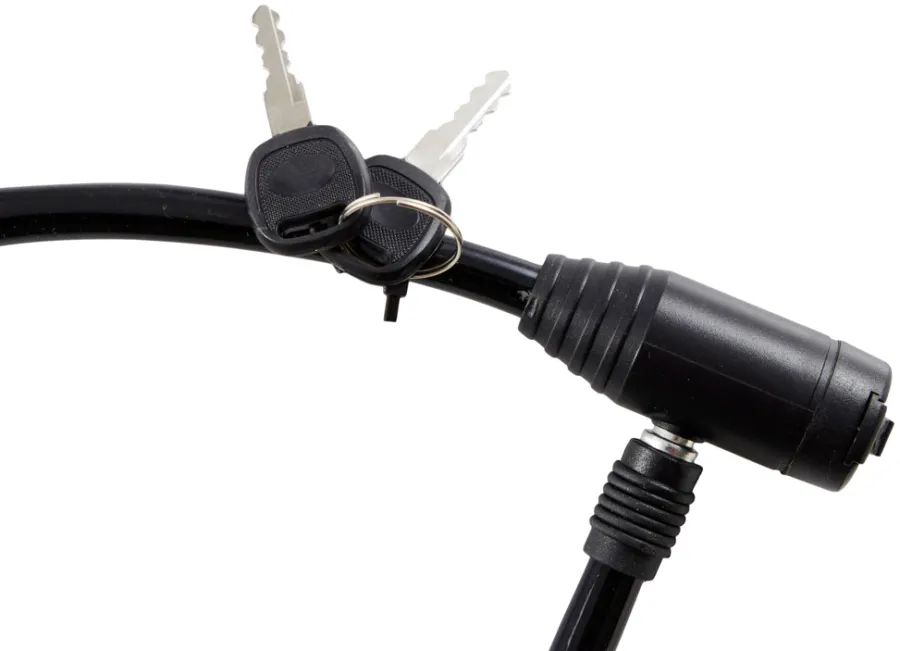Kjede- Og Sykkellåser^Bikezone Sykkellås spiralvaier Ø8 mm x 650 mm