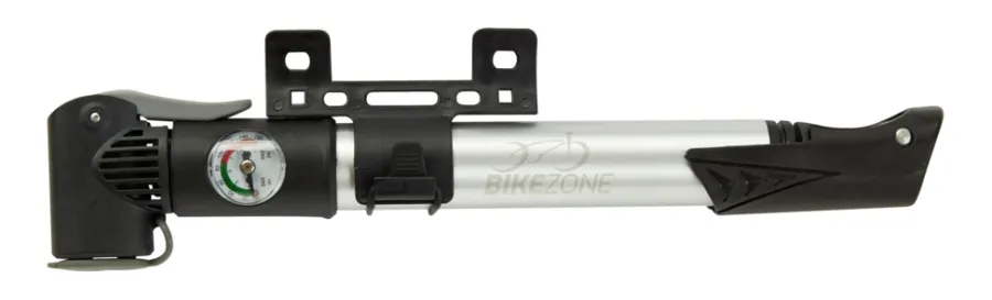 Sykkelreparasjon & Lappesaker^Bikezone Sykkelpumpe mini m/manometer