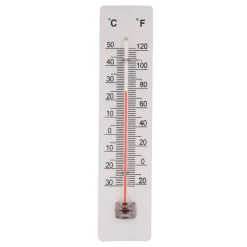 Termometre^ Termometer inne/ute hvitt