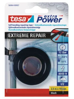 Tape^Tesa Extreme Repair reparasjonstape 19 mm x 2,5 meter Svart