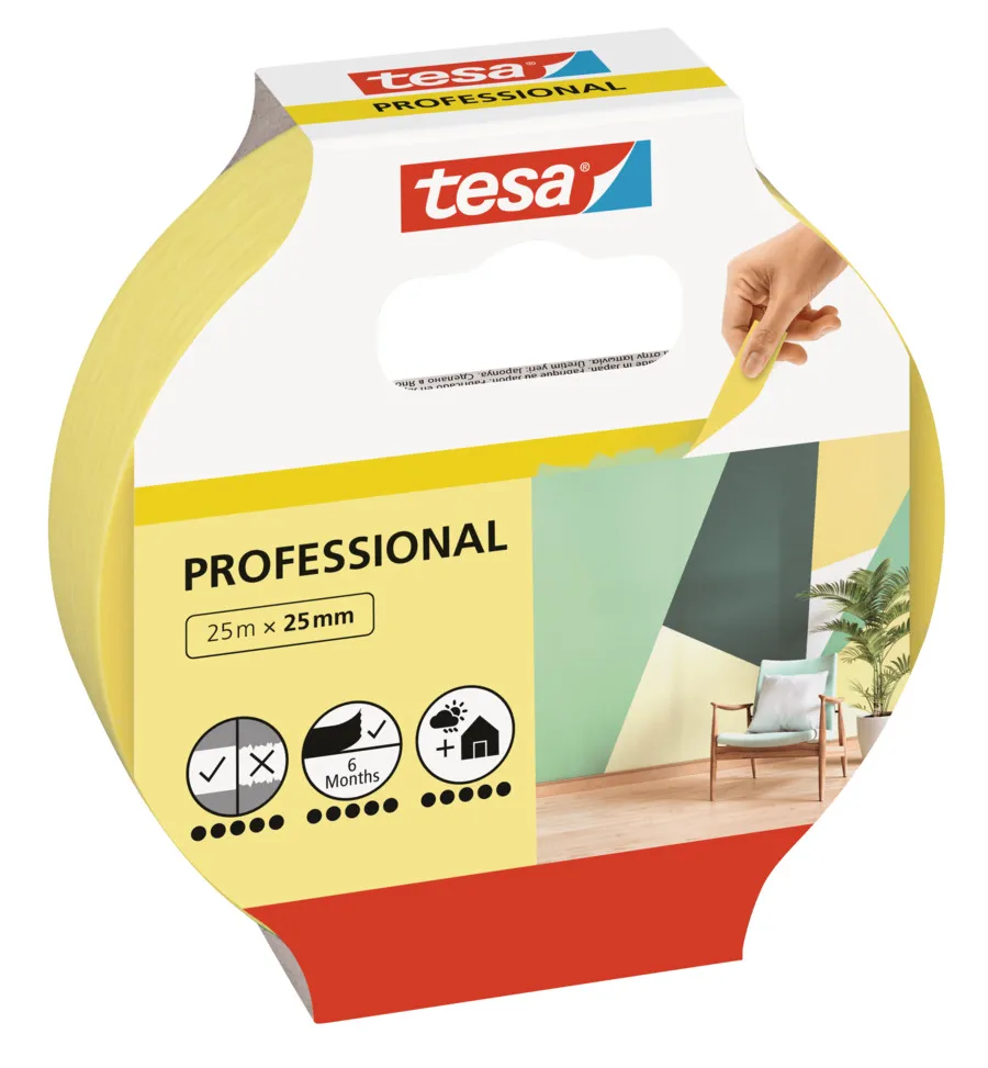 Tape^Tesa Maskeringstape Professional 25 mm x 25 meter