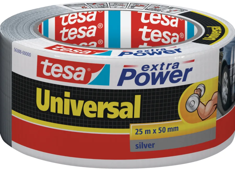 Tape^Tesa Universal gaffatape sølv 50 mm x 25 meter