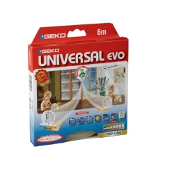 Tetningslister^Geko Tetningslist universal EVO transparent - 6 meter Hvit