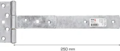 Grep & Hengsler^Home it T-hengsel galvanisert 250 mm