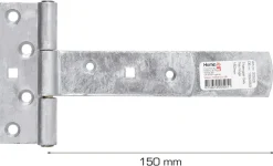 Grep & Hengsler^Home it T-hengsel galvanisert 150 mm