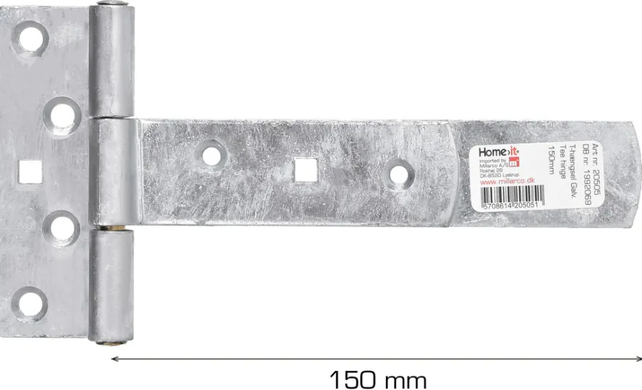 Grep & Hengsler^Home it T-hengsel galvanisert 150 mm