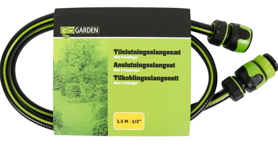 Hageslanger Og Tilbehør|Hagevanning^Garden Tilkoblingsslangesett t/slangevogn 1,5 meter - ®