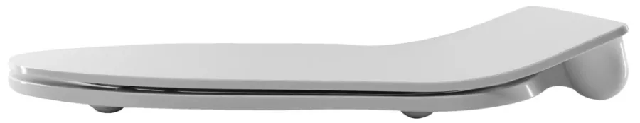 Toalettseter^Nautic Toalettsete D-Shape slim soft close hvit