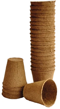 Forspiring^Weibulls Torvpotter runde 6 cm 24 stk.