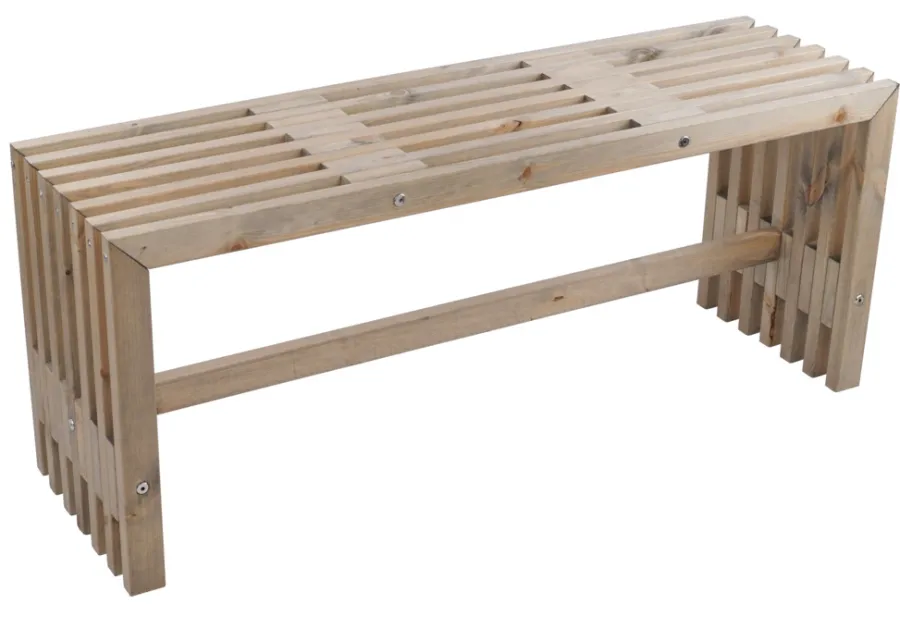 Sesongavslutning|Hagebenker^Sunlife Trallebenk Savannah rustikk 110 x 32,5 cm - ®