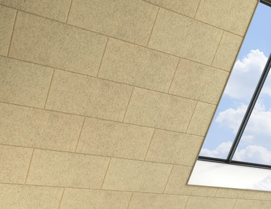 Takpanel|Akustikkpanel^Fibrolith Trebetong takplate 25 mm natur