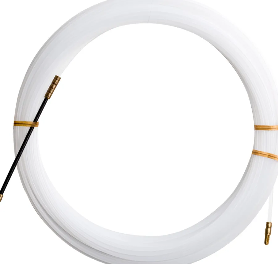 Kabler & Ledninger^Elworks Trekkefjær 10 meter nylon Hvit