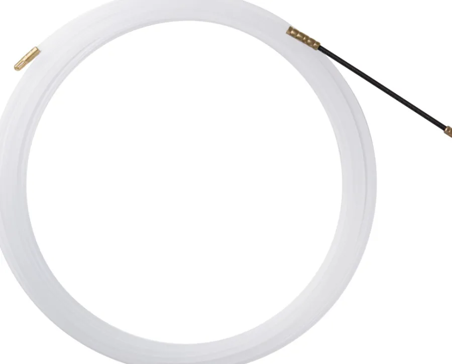 Kabler & Ledninger^Elworks Trekkefjær 10 meter nylon Hvit