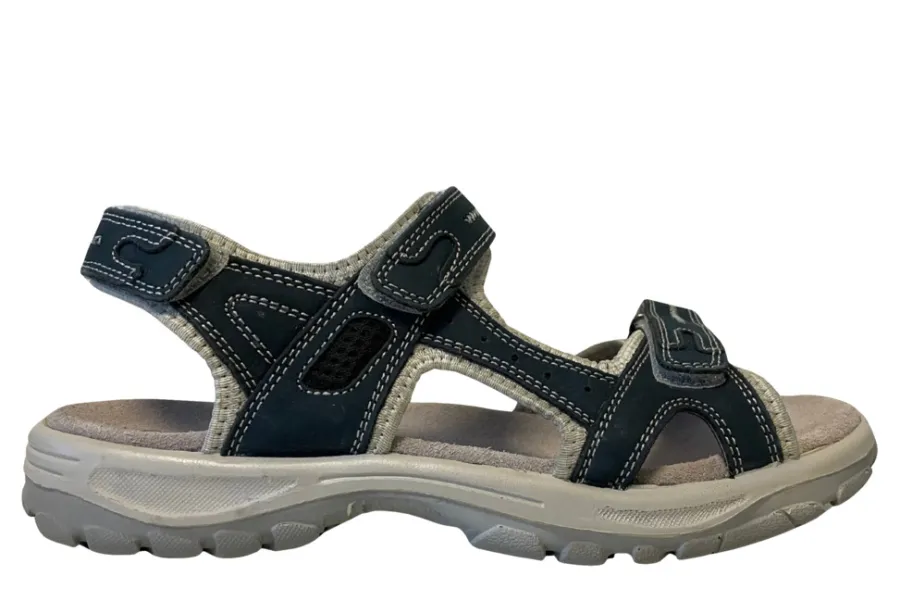 Tresko, Vernesko & Fottøy^ Trekkingsandaler dame i skinn str. Denimfarget