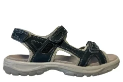 Tresko, Vernesko & Fottøy^ Trekkingsandaler dame i skinn str. Denimfarget