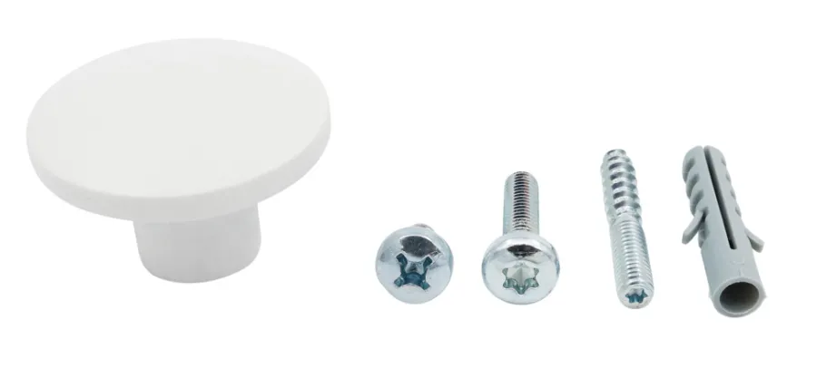 Knagger & Knaggrekker|Grep & Hengsler^Home it Treknott Ø45 mm hvit eik