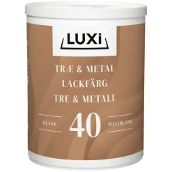 Tre- Og Metallmaling^Luxi Tre- & metallmaling vannbasert 0,75 l - Grå