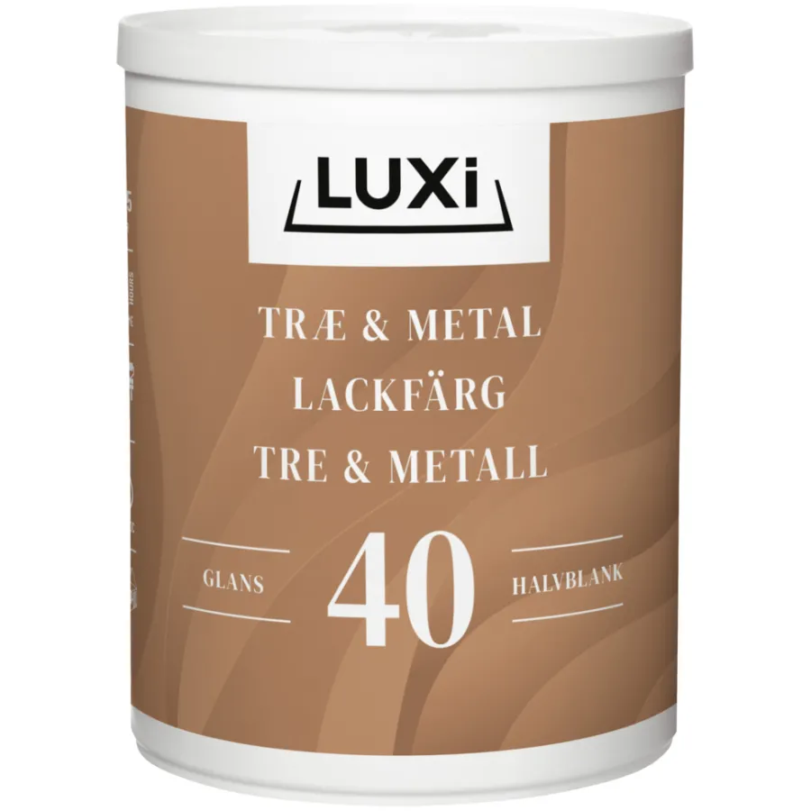 Tre- Og Metallmaling^Luxi Tre- & metallmaling vannbasert 0,75 l - Grå