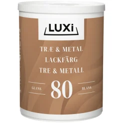 Tre- Og Metallmaling^Luxi Tre- & metallmaling vannbasert 0,75 l - Motehvit