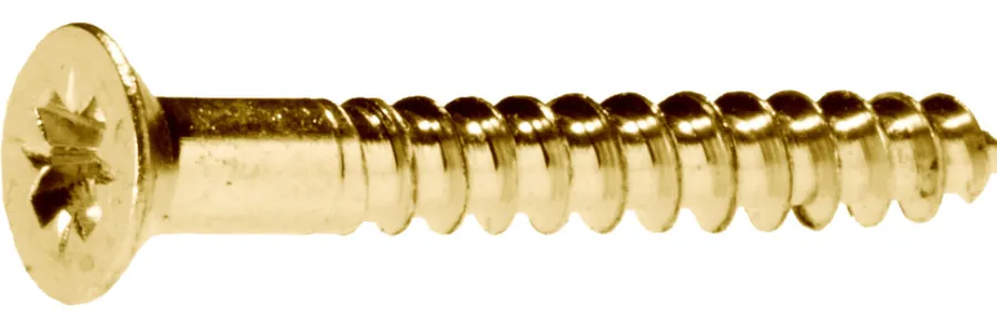 Skruer^Heco Treskrue messing TKFX 3,5 x 30 mm - 20 stk.