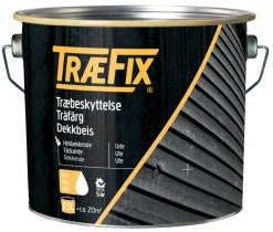 Trebeskyttelse^Træfix dekkbeis oljebasert 2,5 liter Hvit
