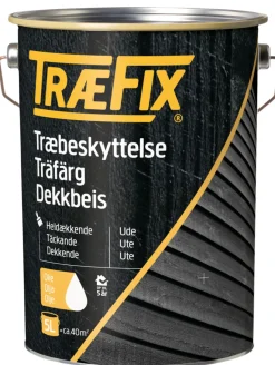 Trebeskyttelse^Træfix dekkbeis oljebasert 5 liter Renhvit
