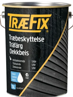 Trebeskyttelse^Træfix dekkbeis vannbasert grønn umbra 5 liter Grønn umbra (svarende til NCS S 7020-G50Y)