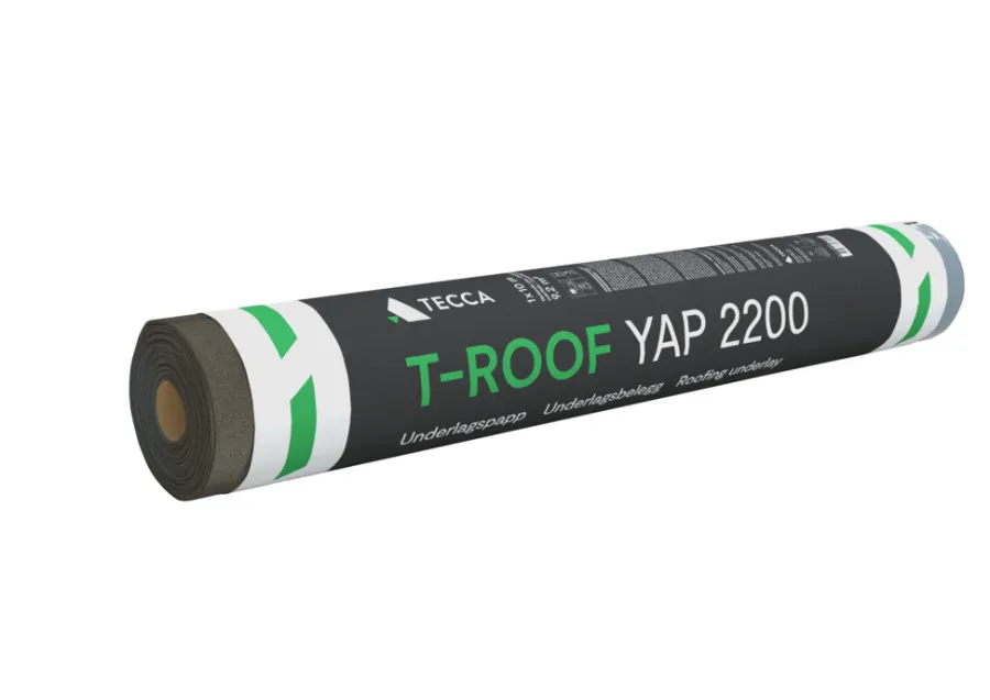 Takpapp & Asfalt^Tecca Underlagspapp T-Roof YAP 2200 1 x 10 meter -