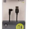 Kabler & Adaptere^PhoneFood USB-A til lightning-kabel med 90-graders plugg – 1 meter