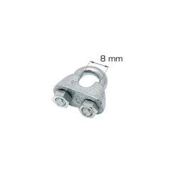 Kjettinger & Vaiere^Home it Vaierklemme 8 mm 2 stk.