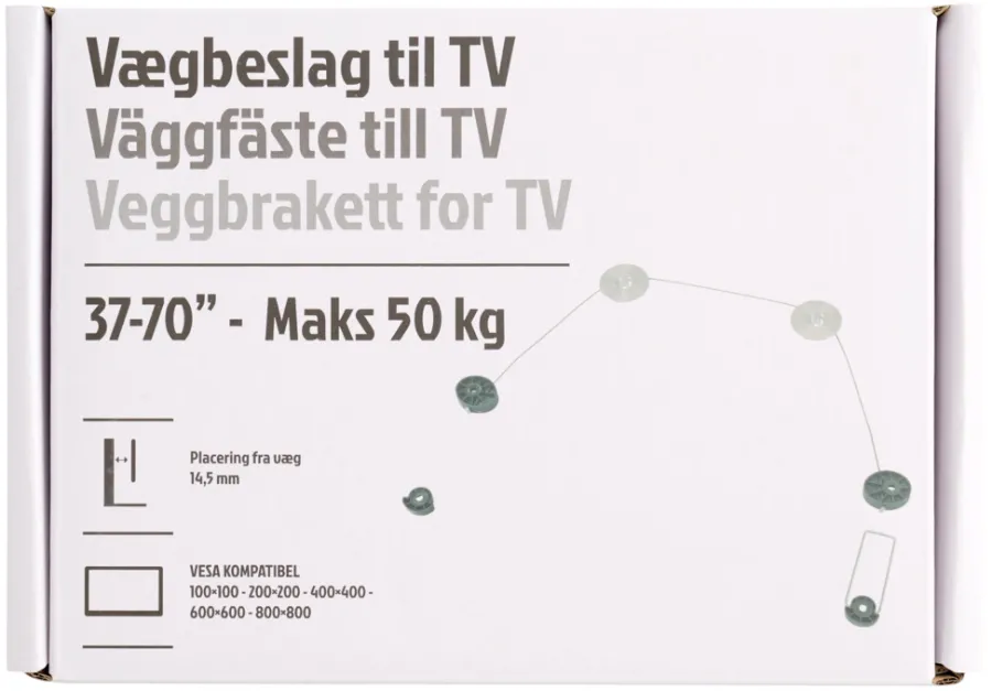 Veggfeste Til Tv^ Veggfeste til TV Ultra slim 37-70"