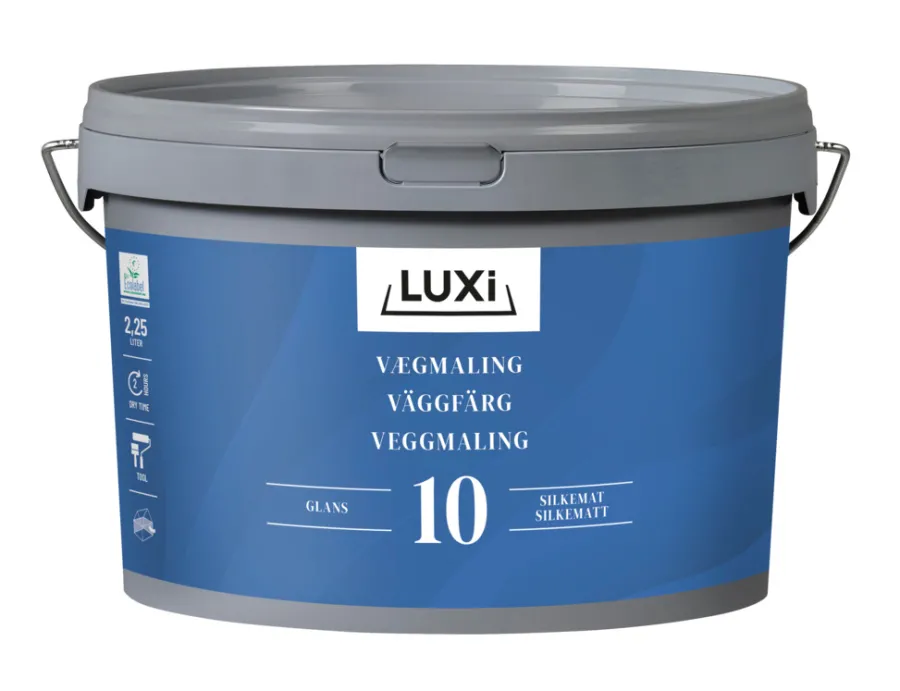 Veggmaling^Luxi Veggmaling 10 2,5 liter - Hvit