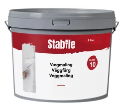 Veggmaling^Stabile Veggmaling 10 9 liter - Hvit
