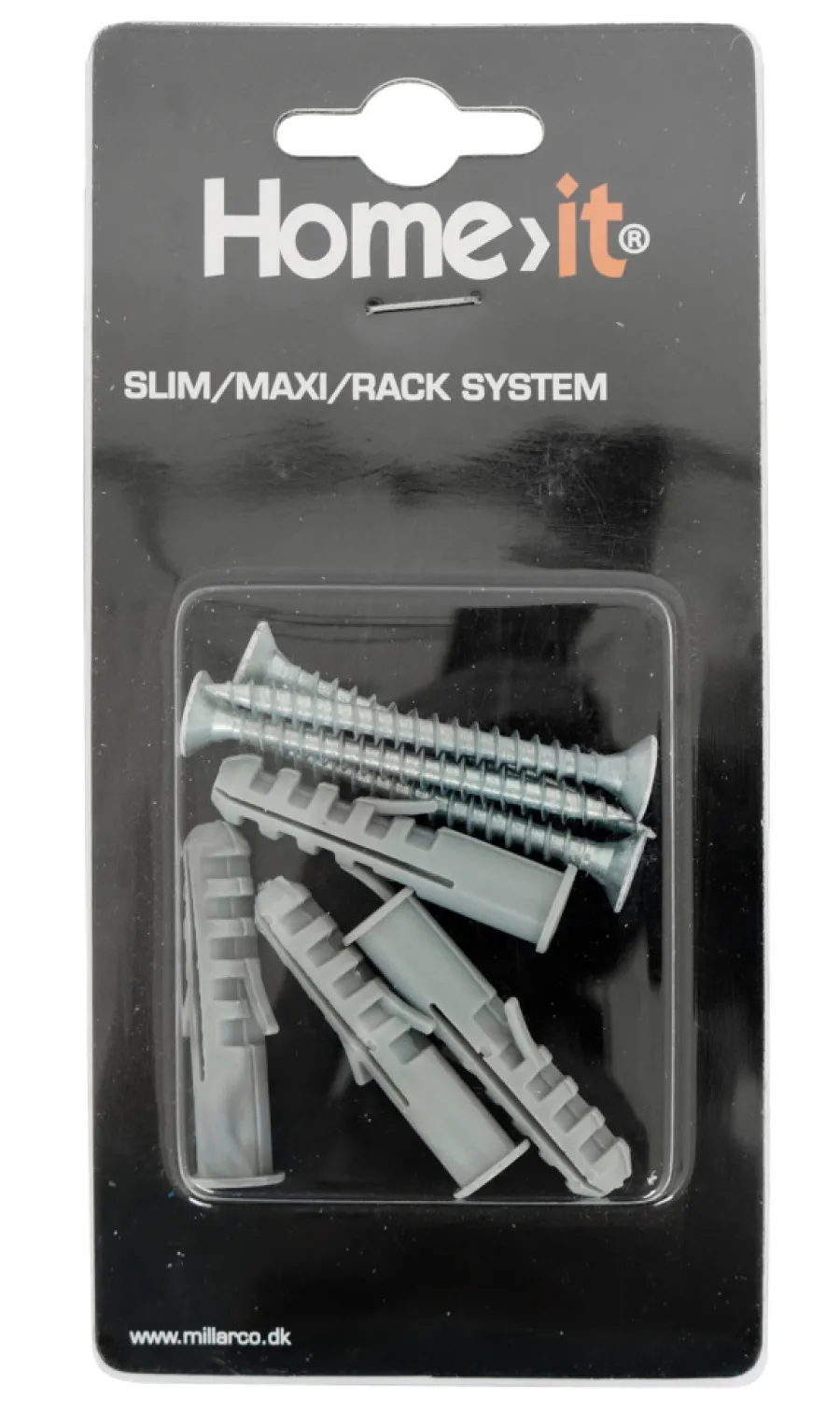 Veggskinner & Hylleknekter^Home it Veggmonteringssett t/Rack/Maxi/Slim hvit
