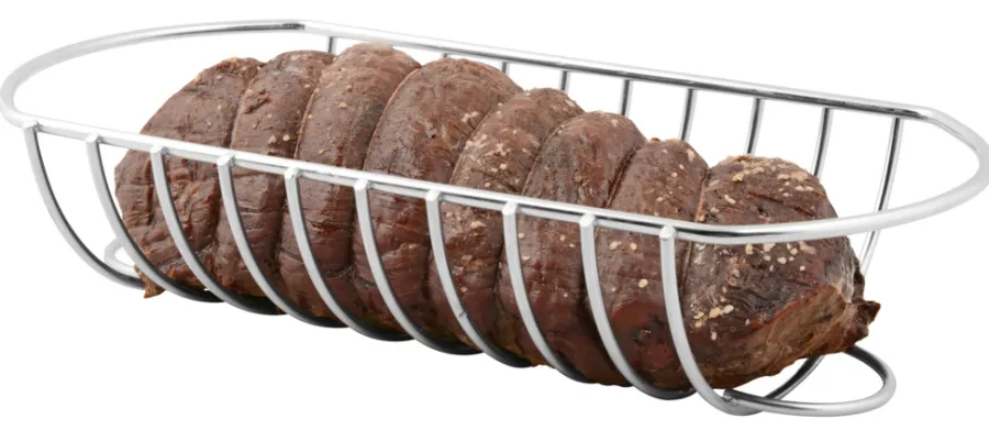 Grilltilbehør^Grillexpert Vendbar holder til stek og ribbe -