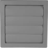 Ventilasjon^ Ventilasjonsrist med vindstopp 19 x 19 cm - grå