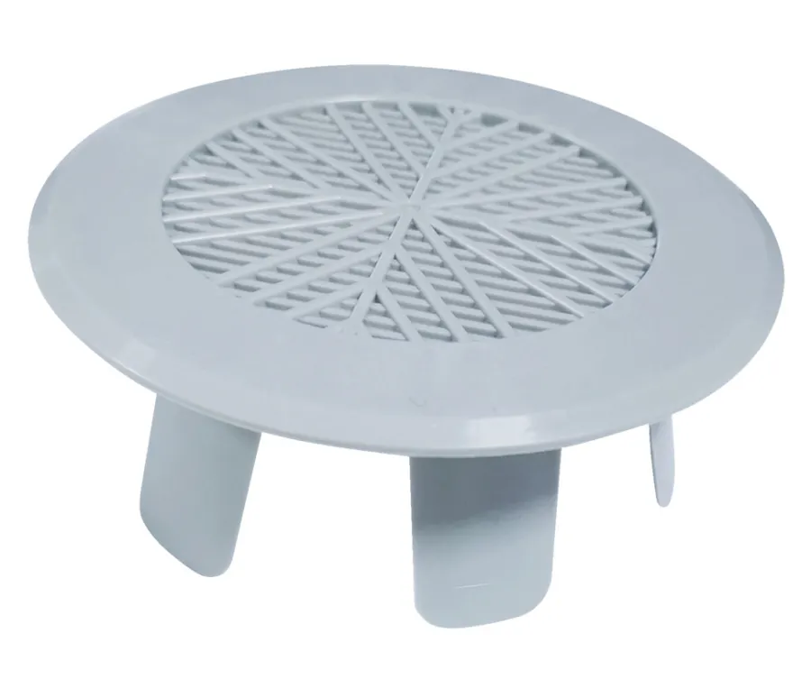 Ventilasjon^ Ventilasjonsrist 3” 80-90 mm Grå