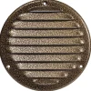 Ventilasjon^ Ventilrist med netting Ø165 mm - antikk look metall