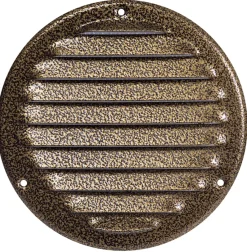 Ventilasjon^ Ventilrist med netting Ø165 mm - antikk look metall