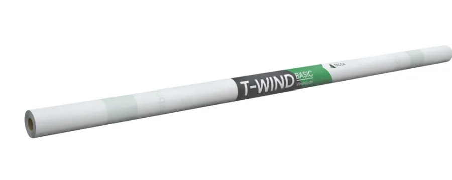 Isolasjon^Tecca Vindbeskyttelse T-Wind Basic Hvit 1,37 x 12,5 meter -