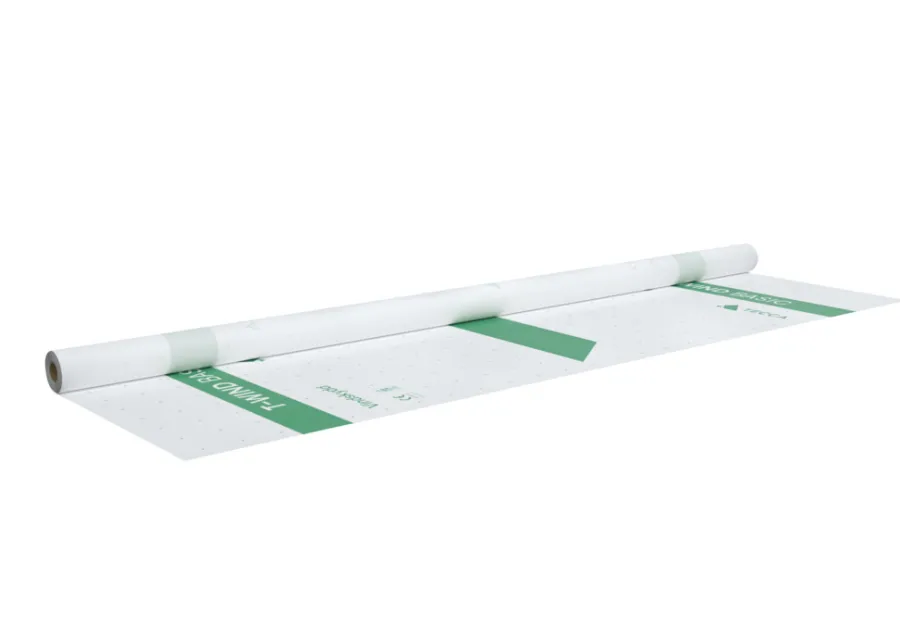 Isolasjon^Tecca Vindbeskyttelse T-Wind Basic Hvit 1,37 x 12,5 meter -