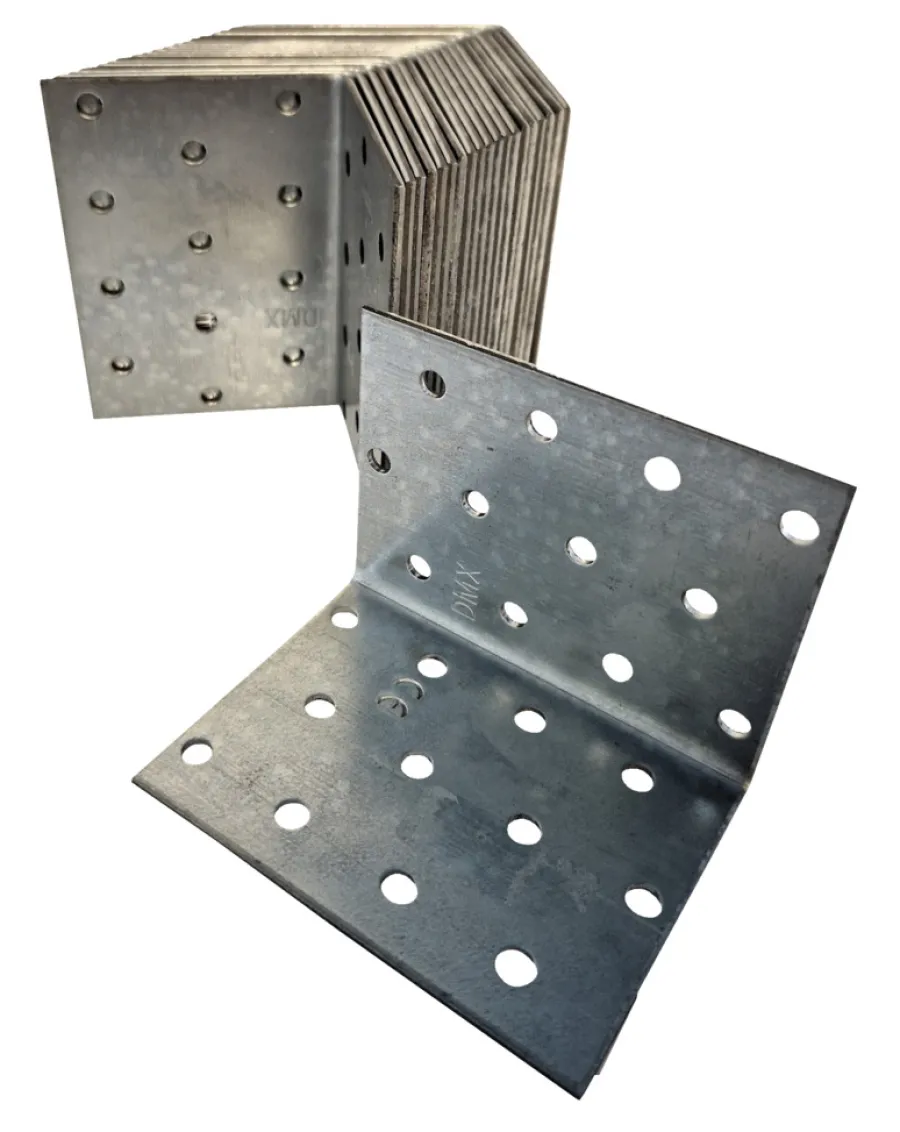 Bygningsbeslag^ Vinkelbeslag 60 × 60 × 80 mm 20-pk.
